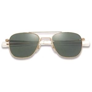 AO Flight Gear Original Pilot 55mm Sunglass Models: Original Pilot, 55mm, Silver, Bayonet, True Color Model 30190