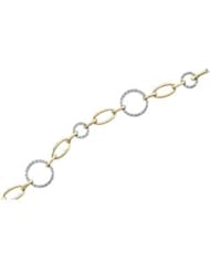 14Ky_14Kw Diamond Bracelet 14K Yellow/White 1/2 Ct Tw 66076
