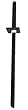 Black Ninja Wooden Bokken (Sword)