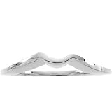 14K White Gold Bridal Engagement Band