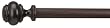 Umbra Adona 120 to 170-Inch Curtain Rod, Espresso