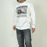 (コンバース)CONVERSE Tシャツ スニーカー プリント デザイン ロンT 長袖