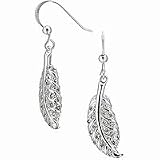 Emitations Break-Up Silver Leaf Earrings, 1 ea