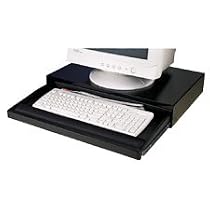 Compucessory 25006 Desktop Keyboard Drawer w/Gel Wrist Rest, Black (CCS25006) Category: Desktop Keyboard Managers