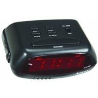 Advance Clock #3138 0.6 LED Black Alarm Clock