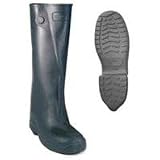 Rubber Over-The-Shoe Knee Boots, XXX-Large Black