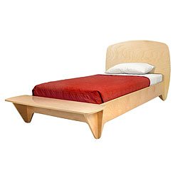 Eco-Friendly Surfin Toddler Twin Bed in Natural by Ecotots