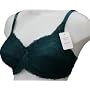 Unpadded Embroidered Underwired Bra Sea Green