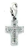 Cross, 14K Gold Diamond Charm