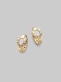 Juicy Couture - Juicy Couture Horseshoe Huggie Earrings - Gold Color