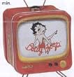 Betty Boop Sitting On Name T.V. Bank