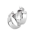 14kt. White Gold, Small Hoop Earrings