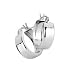 14kt. White Gold, Small Hoop Earrings