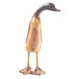 Review   / Wood Effect Resin Duck Looking Left, Small-Indoor or Garden Ornament