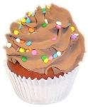 Chocolate Cupcake 3 Pack Fake Food