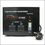 VT 5000D - HEAVY DUTY 5000 WATTS STEP UP/DOWN 110V/240V CONTINUOUS USE TRANSFORMER