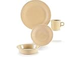 Fiesta 4-Piece Dinnerware Place Setting, Ivory