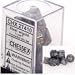 Chessex Dice: Polyhedral 7-Die Leaf Dice Set - Steel w/gold OOP - Out of Print