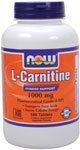 L-Carnitine by NOW Foods - Mental Fitness (1000mg - 100 Vegetarian Tablets)