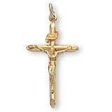 24K Gold-Plated Crucifix and 18-inch Chain