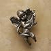 Anne at Home 062 Knobs Cherub w/mandolin (#1 Pewter Matte) Image