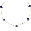 Black Pearl Station Necklace