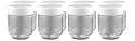 Euro Cuisine Set of 8 Glass Jars for Yogurt Maker