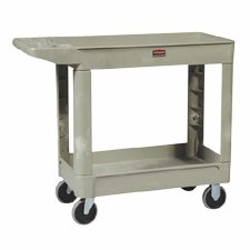 Click here to buy Rubbermaid 4500-88GRAY 2 Shelf Heavy-Duty Utility Cart by Rubbermaid.