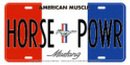 Mustang License Plate HORSE POWR