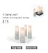 CANDELA CLOUD: RECHARGEABLE CANDLE LAMPS: SET OF 4 CANDELA LAMPS + CHARGER (AWARD WINNING CANDELA LAMPS, FACTORY BRAND NEW WITH WARRANTY)