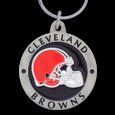 Cleveland Browns Round NFL Football Keychain