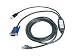 Avocent - Video / USB cable - 4 PIN USB Type A, HD-15 (M) - RJ-45 (M) - 2.1 m ( CAT 5 )