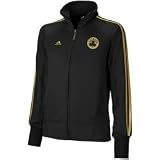 adidas Boston Celtics Ladies Black Golden Nights Full Zip Track Jacket
