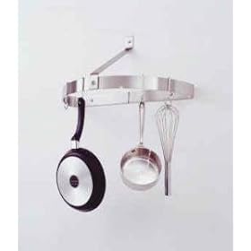 Enclume PR9-SS Premier Wall Half Circle Pot Rack, Stainless Steel