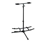 Electronics : Soundlab Twin Guitar Floor Stand, Black