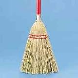 Corn Lobby/Toy Broom, 39Long, Red Wood Handle UNS951T