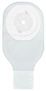 EI7600002 - Securi-T USA 12 1-Piece Drainable Pouch Tape Collar Transparent Cut-to-Fit 1 Curved Tail Closure