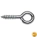 #0 Large Steel Eye Screws Zinc