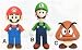 Super Mario 9 Inch Soft Figure - 3 Styles (Sofubi) Mario / Luigi / Goomba (Licensed Product) Image
