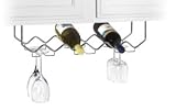 Spectrum Diversified 49170 Chrome Under Counter Wine Rack With Stem Holder