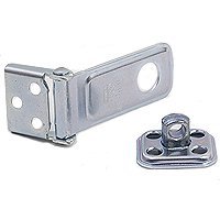 Stanley Hardware 6-Inch Rotating Post Safety Hasp, Black Coated #754701