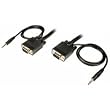 Cables Unlimited PCM-2240-25 SVGA Cable With 3.5mm Male to Male Audio-25 Feet, Black