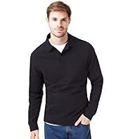 Pure Cotton Polo Collar Sweatshirt