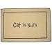 turkish van - Cat is Nuts Doormat (Taupe background/black lettering, 18' x 27')