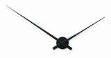 Nextime Wall Clock, 35.4, Aluminum, Black, Hands