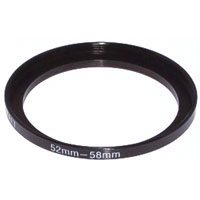 Adorama Step-Up Adapter Ring 52mm Lens to 58mm Filter Size