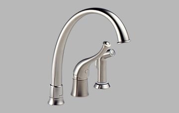 Brizo 61601-SS170 Providence Single Handle Kitchen Faucet with Spray – Stainless