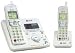 At&t E2812b 2.4 Ghz Digital Caller Id, Itad, Dual Cordless Handset Bundle White Silver
