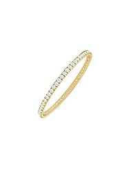 Diamond Eternity Bangle 18K Yellow Gold - 2.00 CT Diamonds