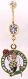 Boston Celtics belly button ring